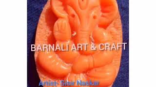 The idol of Lord Ganesha is made with soap/handicraft