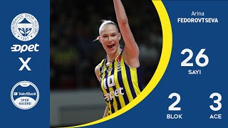 ARINA FEDOROVTSEVA'DAN HARİKA MAÇ !🔥26 Sayı 2 Blok 3 Ace %54 Hücum (FENERBAHÇE OPET ⚔️ VAKIFBANK)