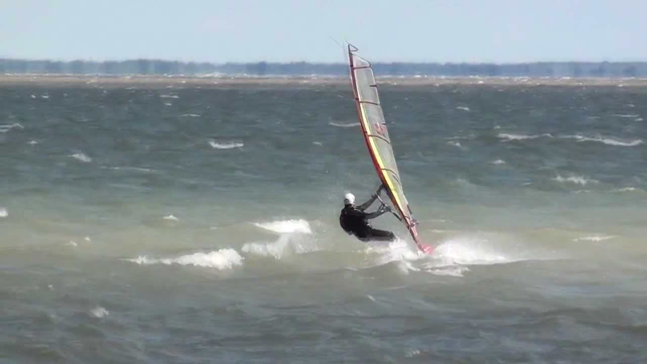 Windsurfing, Blue Lagoon, Lake St. Clair, Michigan, October 1, 2011