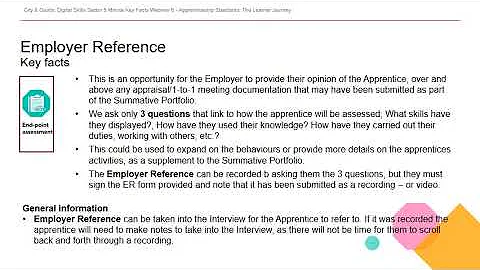 5 minute facts | Webinar 5 - Employer Ref Interview