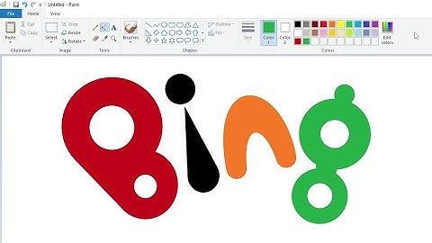 How to draw the Bing (TV series) logo using MS Paint | How to draw on your computer