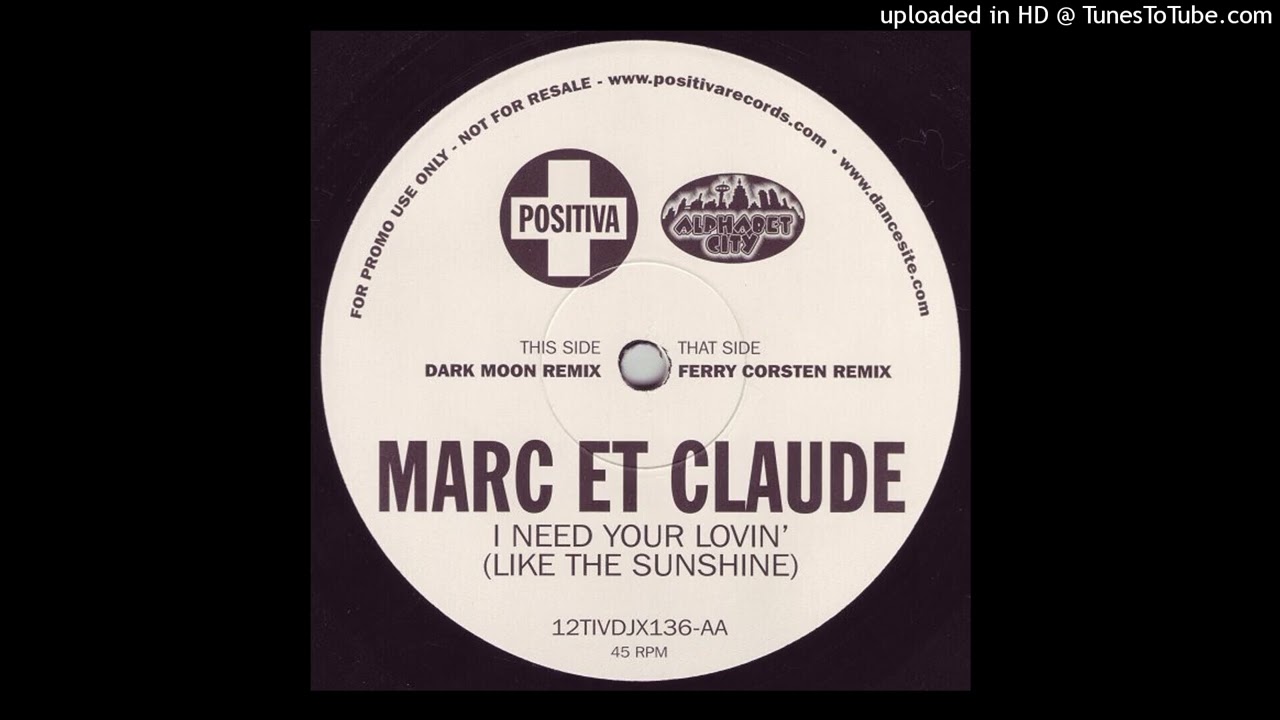 Marc Et Claude - I Need Your Lovin (Daniel Smith Rework)