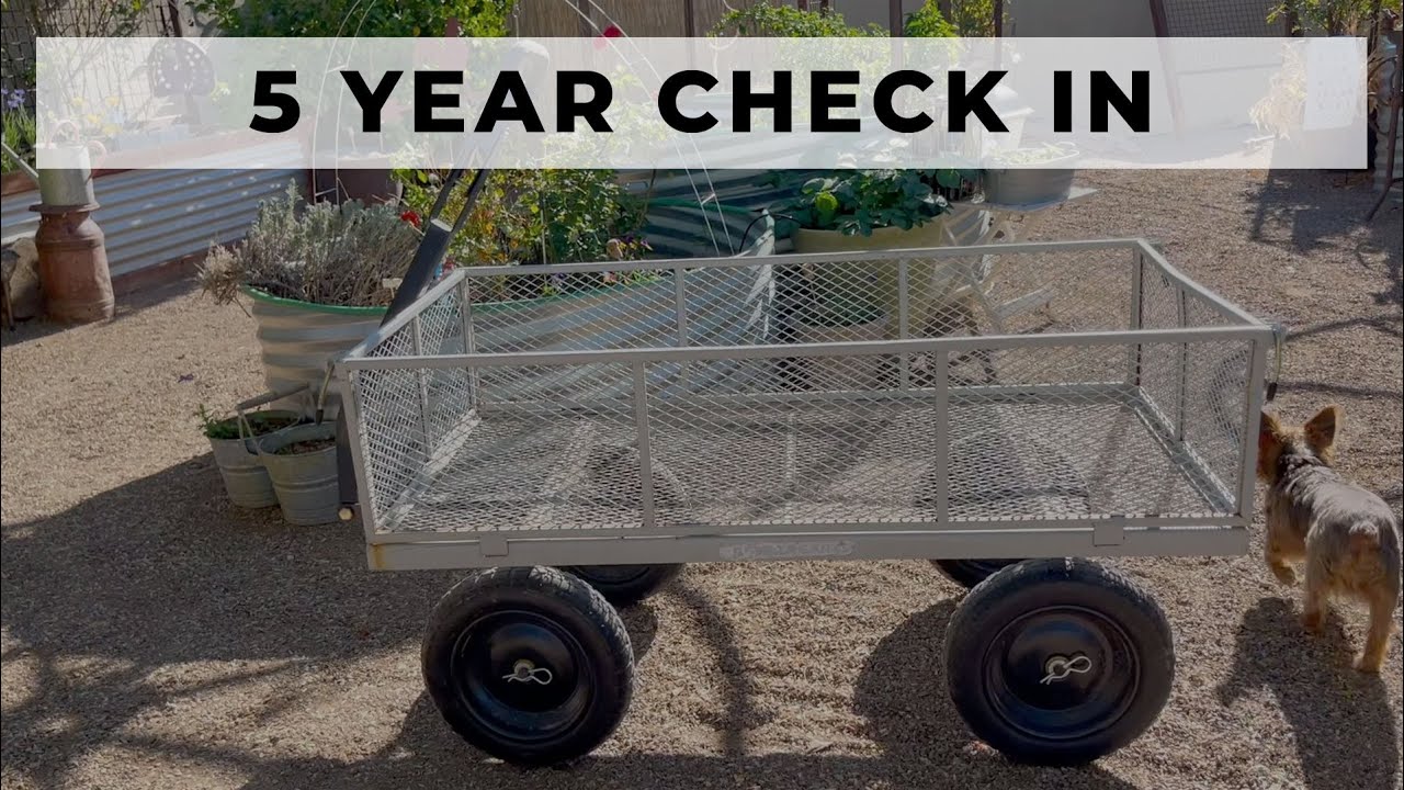 Gorilla Carts Steel Utility Cart, Yard and Garden Wagon | Overview & Demo