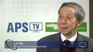 Interview with Dr. Lu Yu, Institute of Physics, Chinese Academy of Science