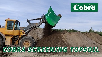 Cobra screening bucket screening topsoil