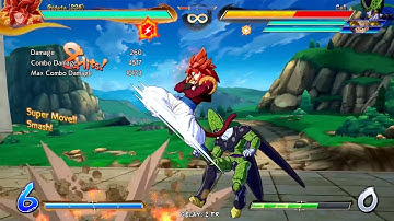 DBFZ SSJ4 Gogeta Corner To Corner Carry J.H 5L Link Vanish Whiff Re-Jump Loop Combo