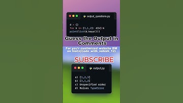 Guess the Output in Python || Video 60 || #coding
