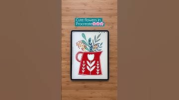Procreate art🌸 #art #artshorts #arttutorial #procreate #create #drawing #easyart #artwork #flowers