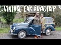 Enjoying a road trip around suffolk in a vintage car