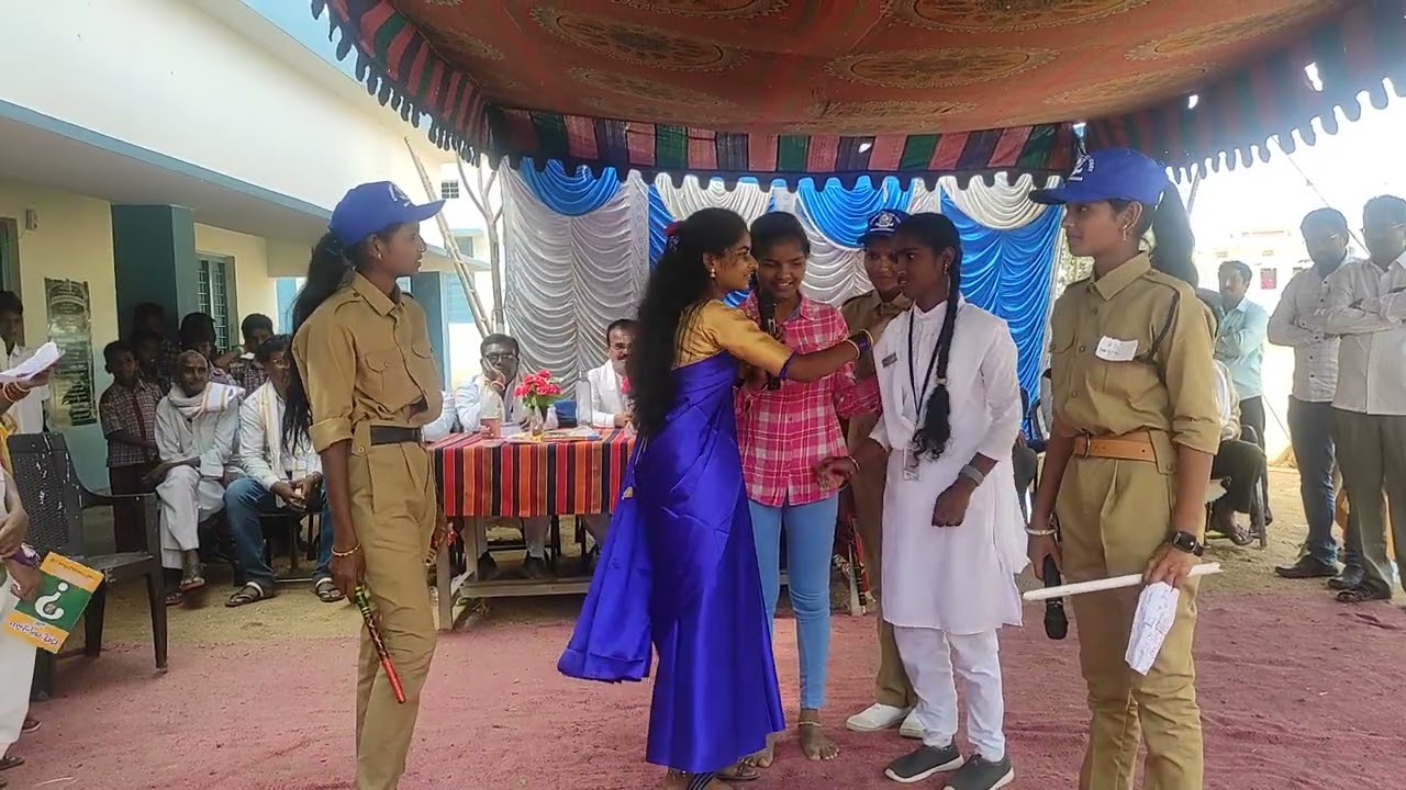 Girl Child Education Importance Drama at ZPHS NAWABPET on 26/1/24