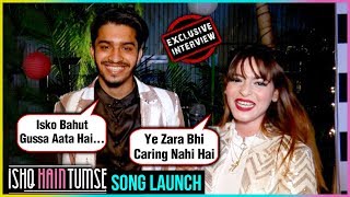 Faiz Baloch & Girlfriend Shifa Memon Funny Reaction On Their Relationship Ishq Hai Tumse Launch