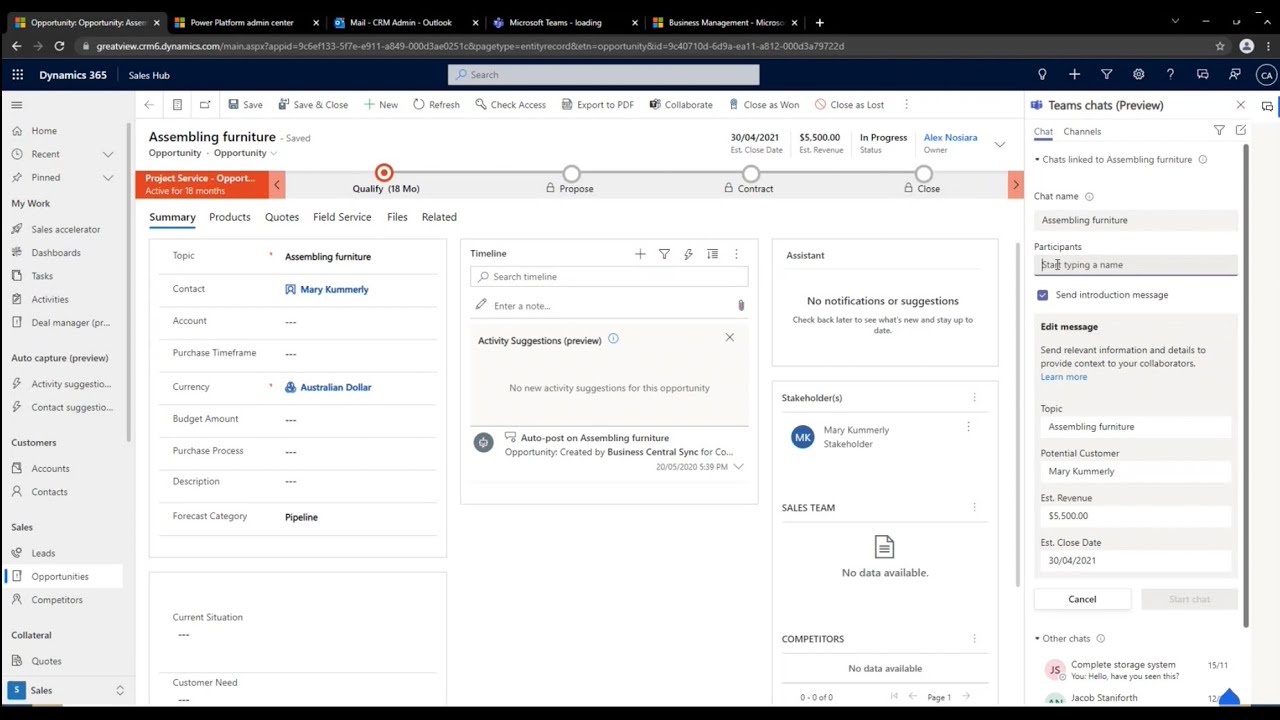 Dynamics 365 Microsoft Teams updates from Microsoft Ignite 2021 - YouTube