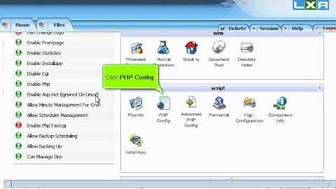 How to enable and disable register_globals in LxAdmin - LXAdmin Tutorials