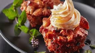 Individual Cinnamon Roll Bread Puddings
