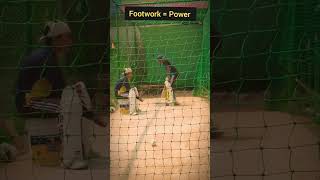 How to improve Footwork 🏏 #Fastcricketlearning #visuallearning #battingtips #youtubeshorts #shorts