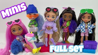Barbie extra minis series 1 dolls review | Zombiexcorn