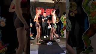 Sam Kinsey vs. Maci Jae Adkins - Weigh-in Face-Off - (Colorado Combat Club 21) - /r/WMMA