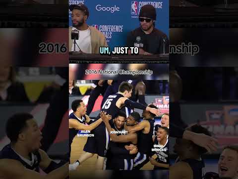 Brunson wanted it on the record that he and Mikal Bridges won more national titles than Josh Hart 🤣