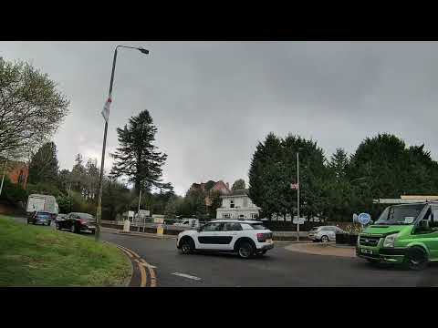 Driving Around Droitwich Spa, Worcestershire, England Wednesday, 25th March 2026