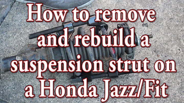 How to remove and rebuild a Honda Jazz/Fit suspension strut/spring/top mount