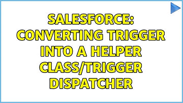 Salesforce: Converting Trigger into a Helper Class/Trigger Dispatcher