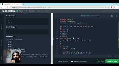 hackerrank sum of nth term solution in c preperation section in 👍👍👍easiest way