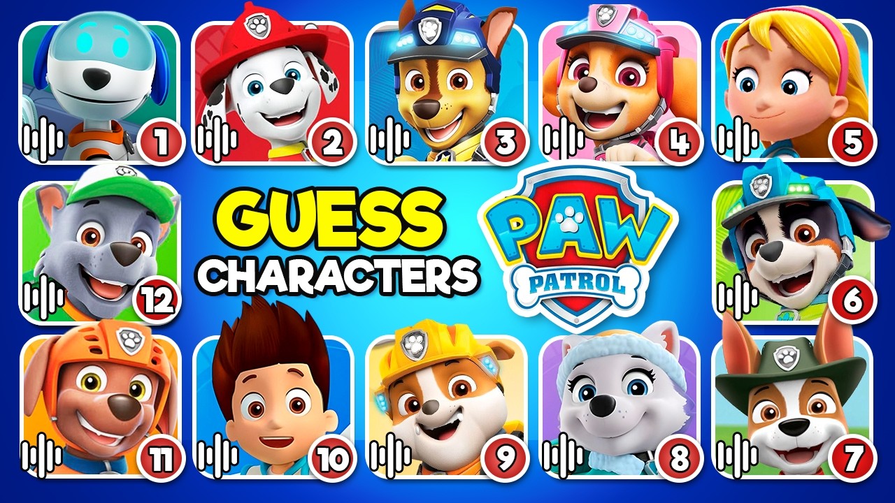 Guess the Paw Patrol Characters by the Voice 🐶