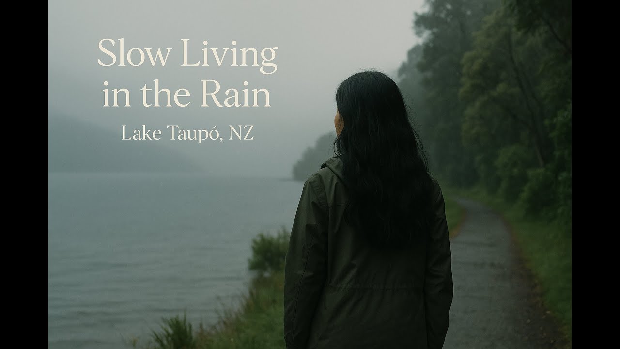 Slow Living in the Rain | Solo Day Out at Lake Taupō, New Zealand 🌧️🇳🇿