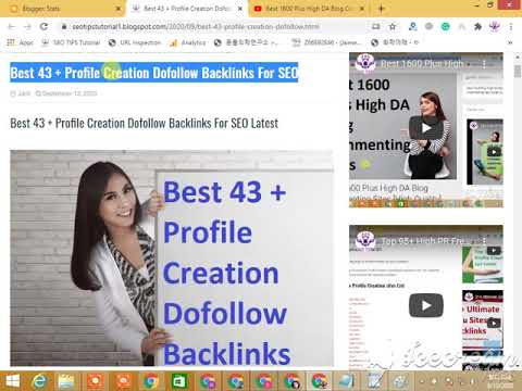 Best 43 + Profile Creation Dofollow Backlinks For SEO [ SEO TIPS ]
