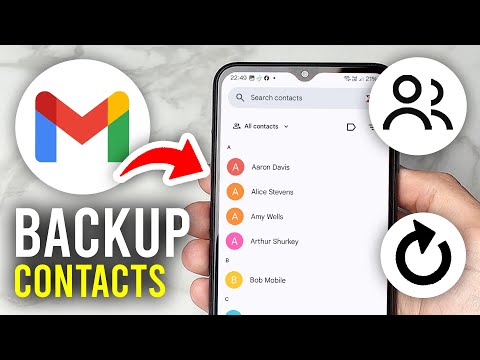 How To Backup Phone Contacts To Gmail - Full Guide