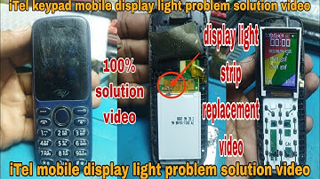 How to iTel keypad mobile display light problem solution video#vikastech#mobilerepairing#trending