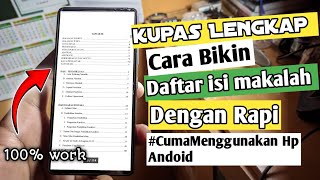 cara membuat daftar isi makalah di hp android -  cara bikin daftar isi di wps hp