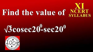 Trigonometry Important Questions Class 11 Maths NCERT Syllabus 2019 Q5