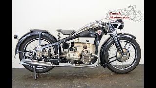 Zündapp K500 1933 500cc 2 cyl sv - starting up