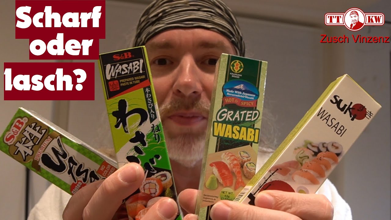 Der groß Wasabi Paste Schärfe Test. Scharf oder nicht scharf? Welche