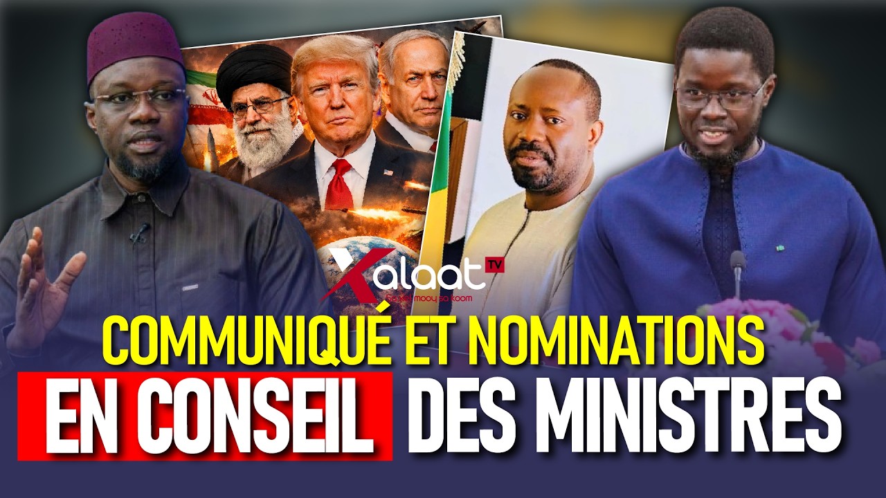 Ndiisoog Jëwriñ : Suppressionde 19 entités, Guerre au Moyen-Orien, Pape Mada Ndour - Com du PM SONKO