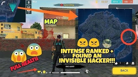INTENSE RANKED + FOUND AN INVISIBLE HACKER😠😡 - Garena Free Fire