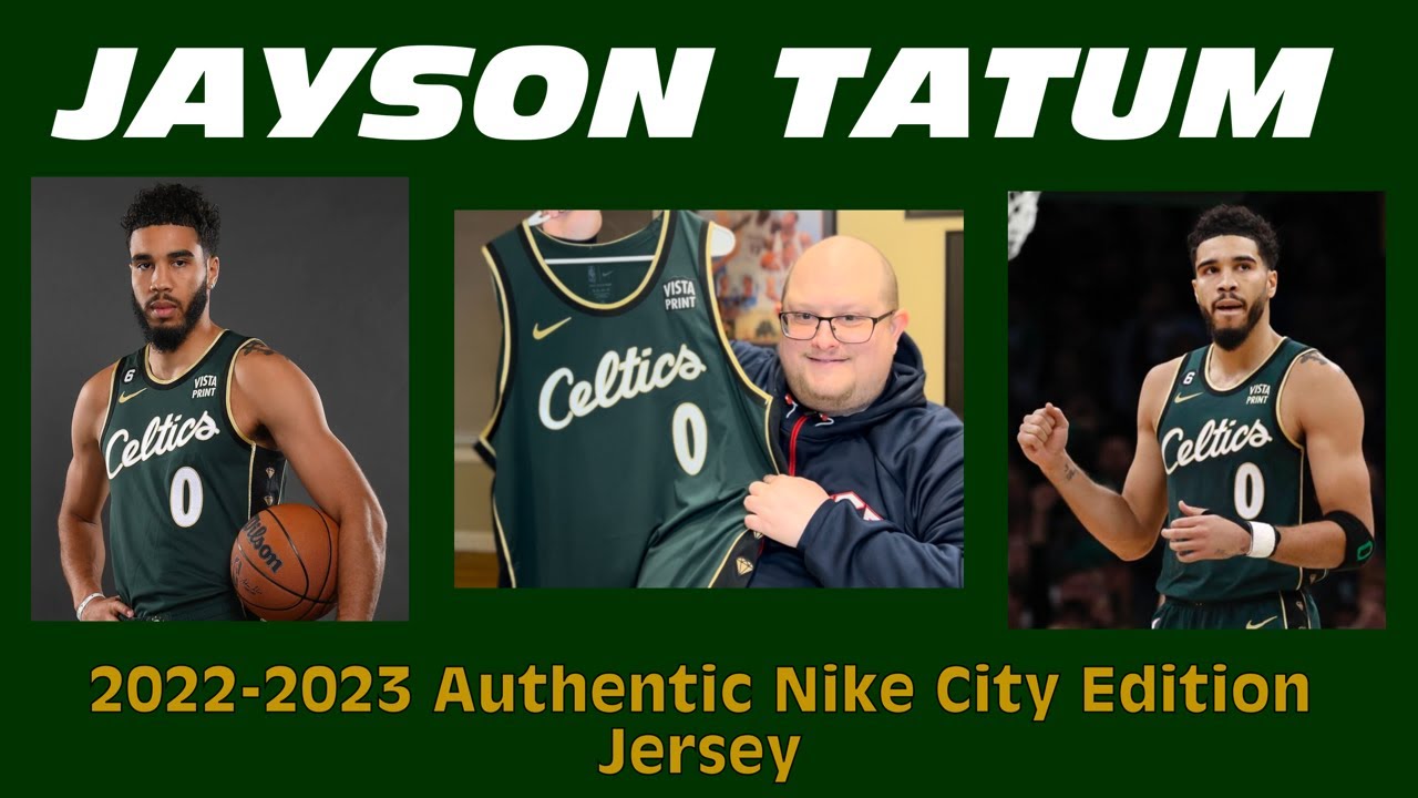 Jayson Tatum Nike Authentic City Edition Boston Celtics Jersey 2022/23 (  Bill Russell Inspired) 