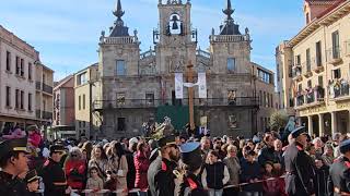 Procesión del Encuentro. Semana Santa Astorga 2023. Plaza Mayor