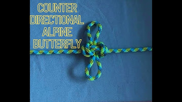 "How to tie a counter Directional Double Alpine Butterfly knot" | Nots