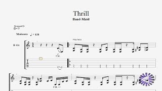 【Guitar】Thrill スリル ギターtab譜〚BAND-MAID〛 chords