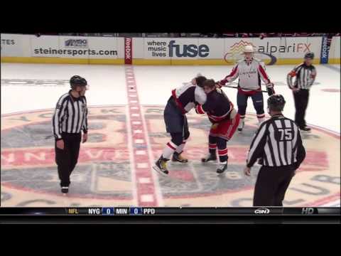 Alex Ovechkin vs Brandon Dubinsky 12/12/2010