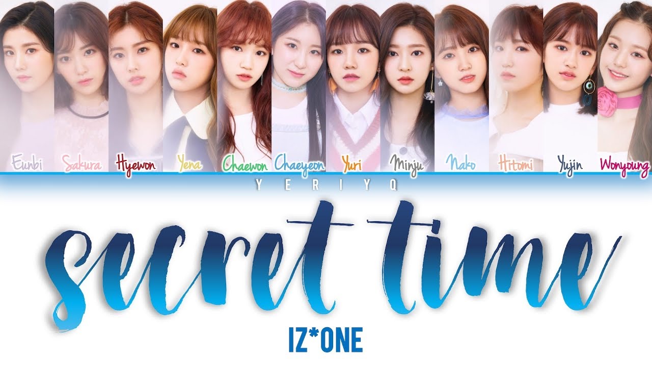 IZ*ONE - Secret Time/Memory (비밀의 시간) Lyrics (Color Coded Han 