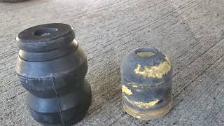Timbren clone suspension lift enhancement bump stops for towing. 2012  dodge ram. Review and Install