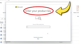 How To Activate Microsoft Office - ENTER YOUR PRODUCT KEY -All Years 2013,2016,2019,2021,2024,MS 365