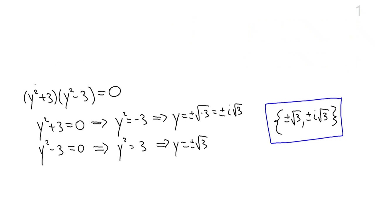 Math10150 Lesson 7 - Polynomial equations 