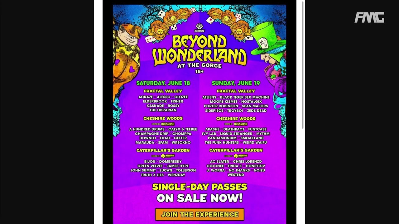Beyond Wonderland at the Gorge 2022 | Stage Lineups Released!