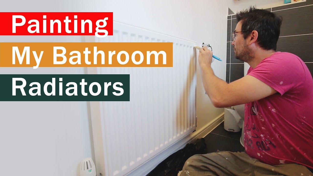 Painting my bathroom radiators - YouTube