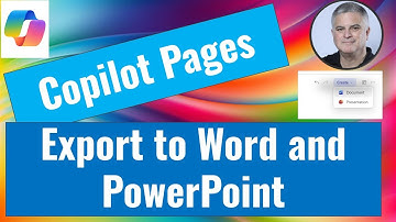 Copilot Page can now export to Word and PowerPoint