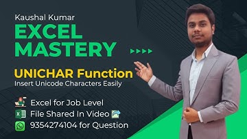 Master the Excel UNICHAR Function | Insert Unicode Characters Easily
